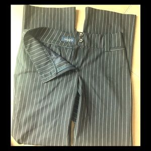 Pinstripe wool/Lycra blend trousers